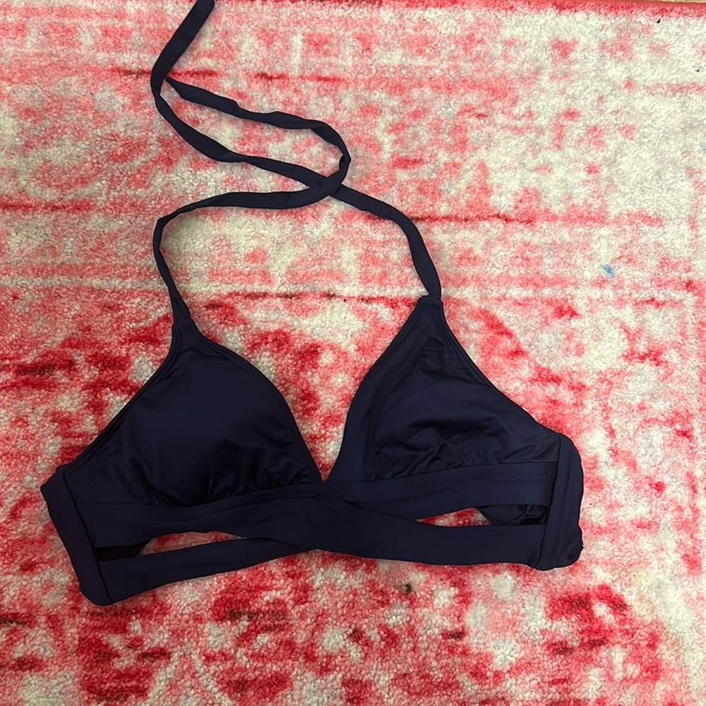 Navy bikini top